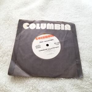 80s Paul McCartney LIVE AT GLASGOW 33 1/3 vinyl record single 1 sided promo